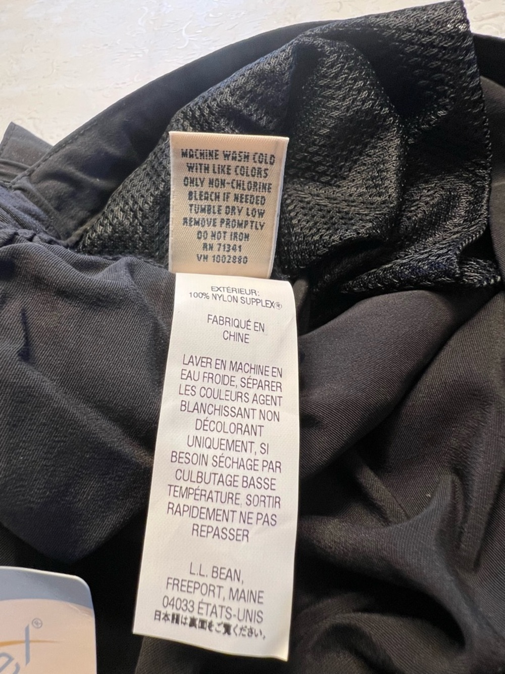 L.L. Bean Black Drawstring Capris - Picture 6 of 8